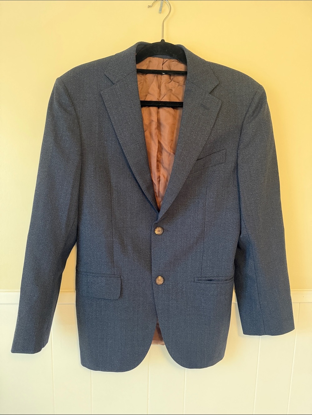 Suit Supply Super 100’s Navy Blazer Sz 36